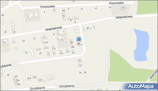 Tupadły, Podgrzybkowa, 19j, mapa Tupadły