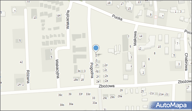 Tupadły, Pogodna, 2, mapa Tupadły