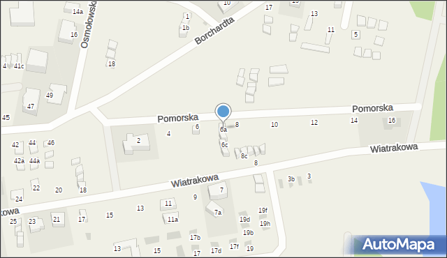 Tupadły, Pomorska, 6a, mapa Tupadły