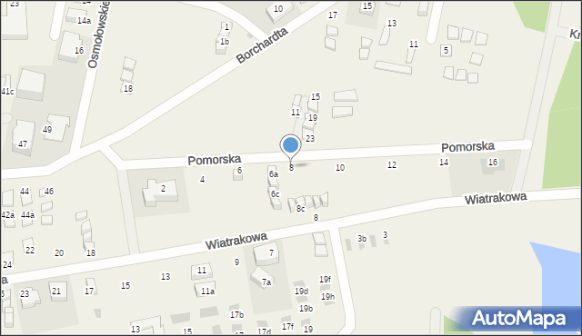 Tupadły, Pomorska, 8, mapa Tupadły