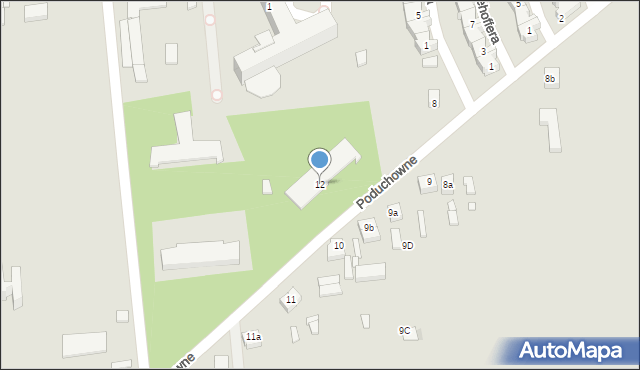 Turek, Poduchowne, 12, mapa Turka