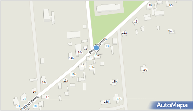 Turek, Poduchowne, 13a, mapa Turka