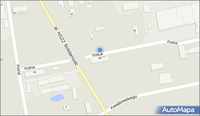 Turek, Polna, 4a, mapa Turka