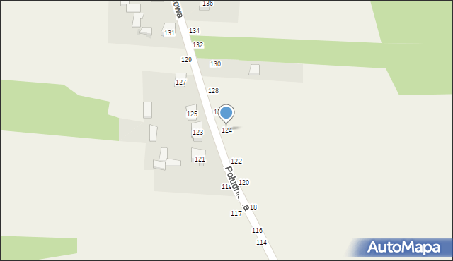 Turów, Południowa, 124, mapa Turów