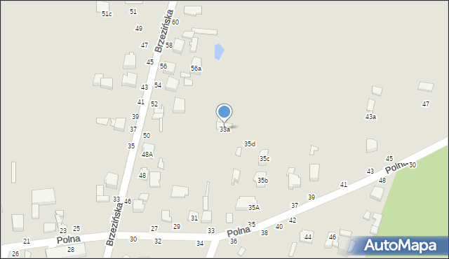 Tuszyn, Polna, 33a, mapa Tuszyn