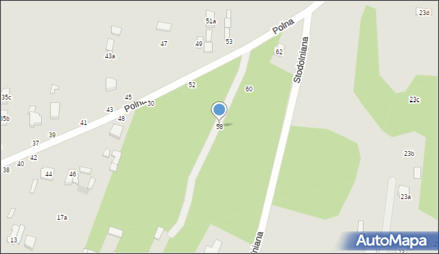 Tuszyn, Polna, 58, mapa Tuszyn