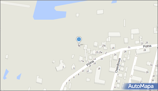 Tuszyn, Polna, 5a, mapa Tuszyn