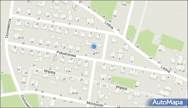 Tuszyn, Południowa, 10, mapa Tuszyn