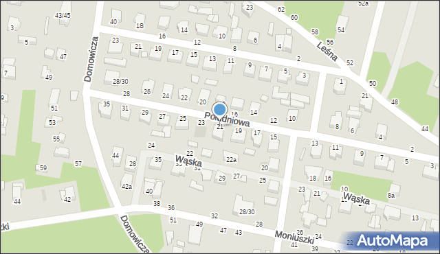 Tuszyn, Południowa, 21, mapa Tuszyn