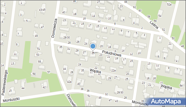 Tuszyn, Południowa, 25, mapa Tuszyn