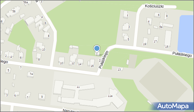 Tuszyn, Poniatowskiego, 16a, mapa Tuszyn