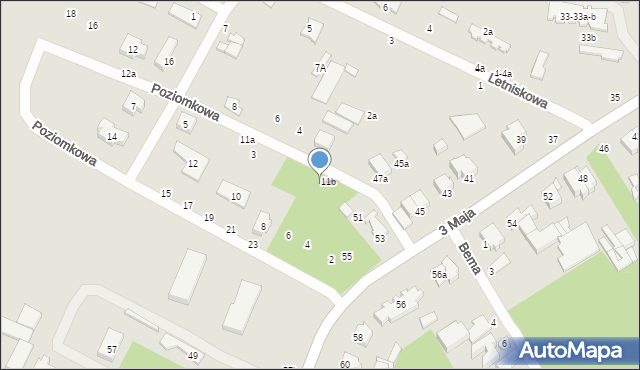 Tuszyn, Poziomkowa, 1, mapa Tuszyn