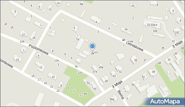 Tuszyn, Poziomkowa, 2a, mapa Tuszyn