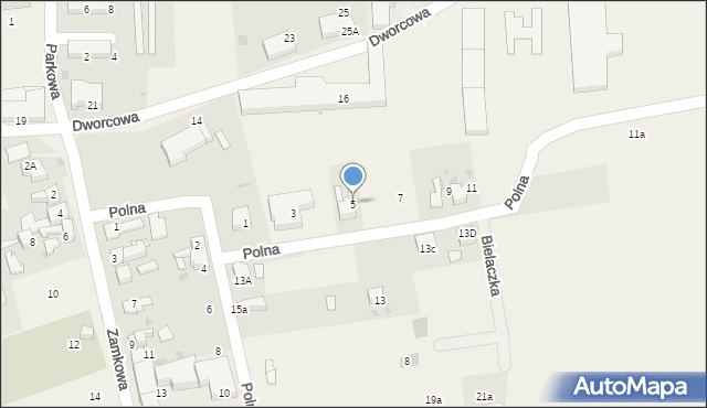 Tworków, Polna, 5, mapa Tworków