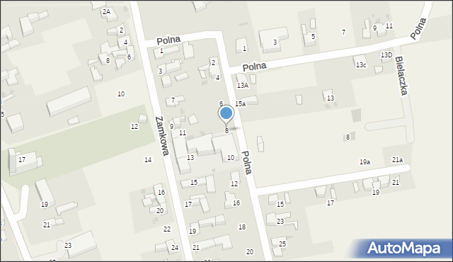 Tworków, Polna, 8, mapa Tworków