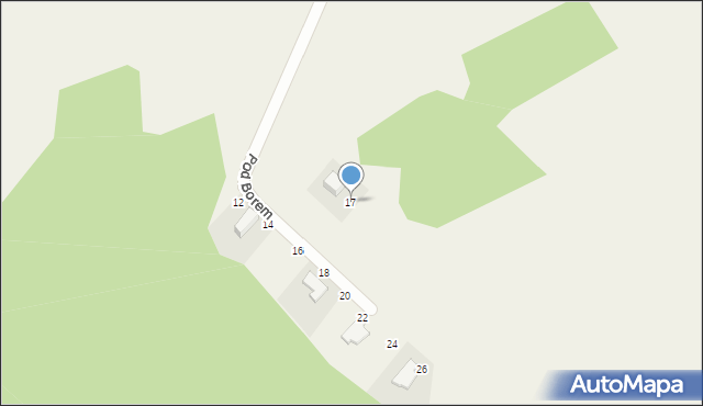 Tworóg, Pod Borem, 17, mapa Tworóg