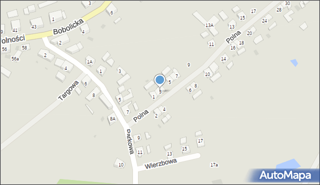 Tychowo, Polna, 3, mapa Tychowo