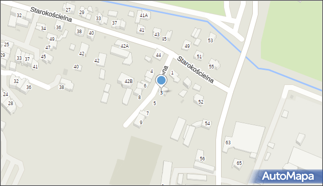 Tychy, Polna, 3, mapa Tychów