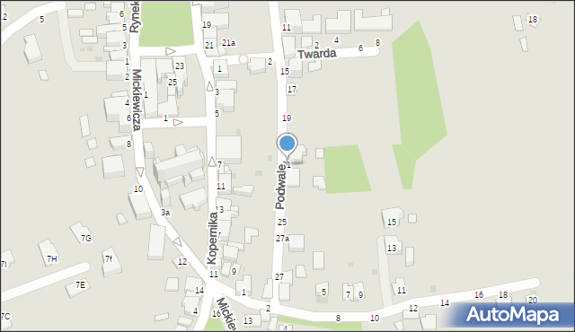 Tyczyn, Podwale, 21, mapa Tyczyn