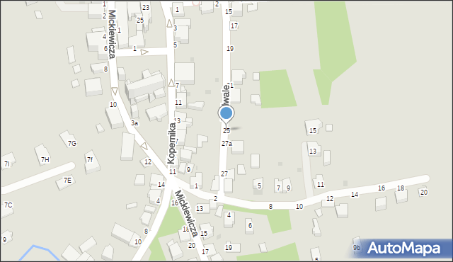 Tyczyn, Podwale, 25, mapa Tyczyn