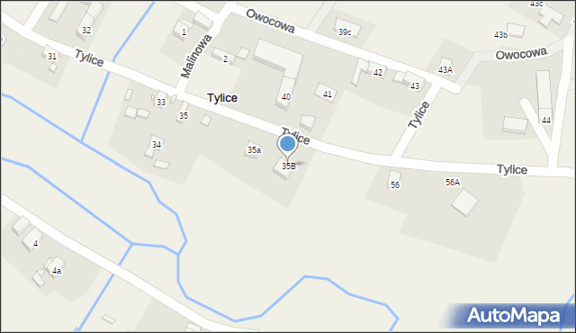 Tylice, Poziomkowa, 12, mapa Tylice