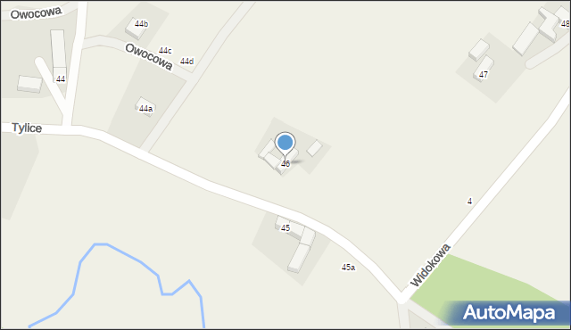 Tylice, Poziomkowa, 23, mapa Tylice