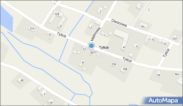 Tylice, Poziomkowa, 8, mapa Tylice