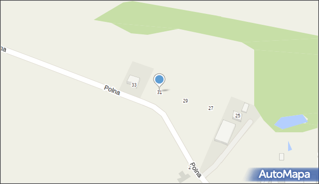Tyniec Mały, Polna, 31, mapa Tyniec Mały