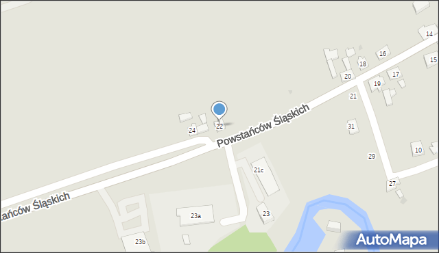 Ujazd, Powstańców Śląskich, 22, mapa Ujazd