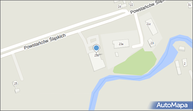 Ujazd, Powstańców Śląskich, 23b, mapa Ujazd