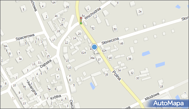 Uniejów, Polna, 41, mapa Uniejów