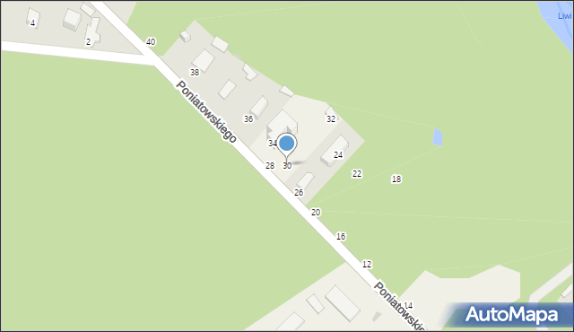 Urle, Poniatowskiego, 30, mapa Urle