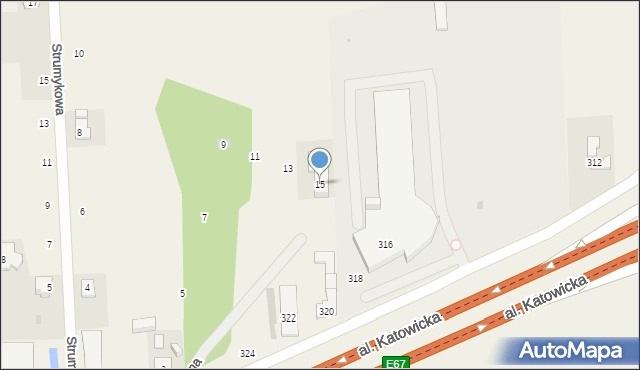 Urzut, Północna, 15, mapa Urzut