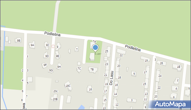 Ustanów, Podleśna, 7d, mapa Ustanów