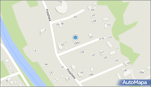 Ustroń, Polańska, 115, mapa Ustroń