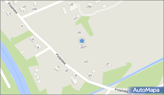 Ustroń, Polańska, 141, mapa Ustroń