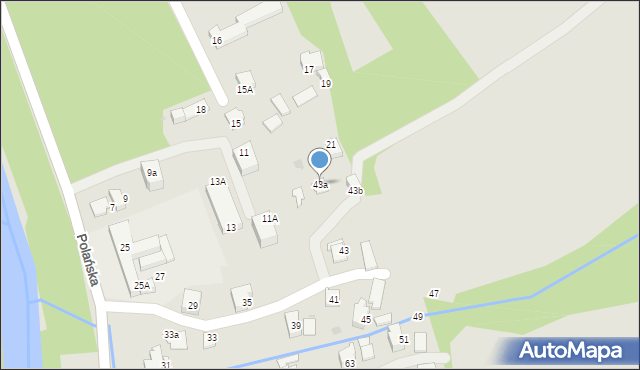 Ustroń, Polańska, 43a, mapa Ustroń