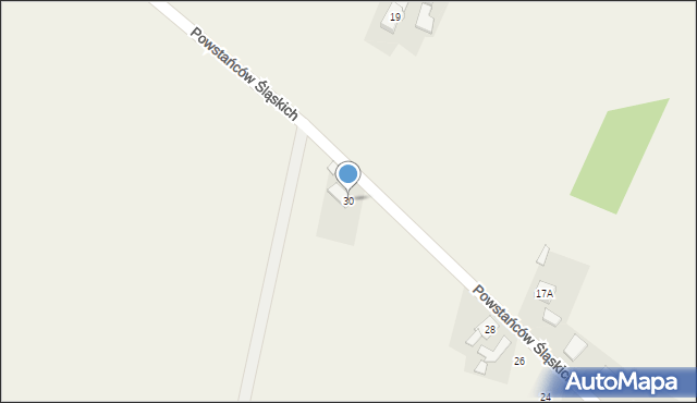 Wachowice, Powstańców Śląskich, 30, mapa Wachowice