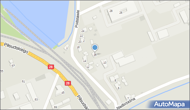 Wadowice, Podstawie, 16, mapa Wadowice