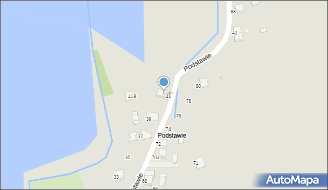 Wadowice, Podstawie, 41a, mapa Wadowice