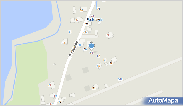 Wadowice, Podstawie, 64, mapa Wadowice