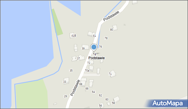 Wadowice, Podstawie, 74, mapa Wadowice