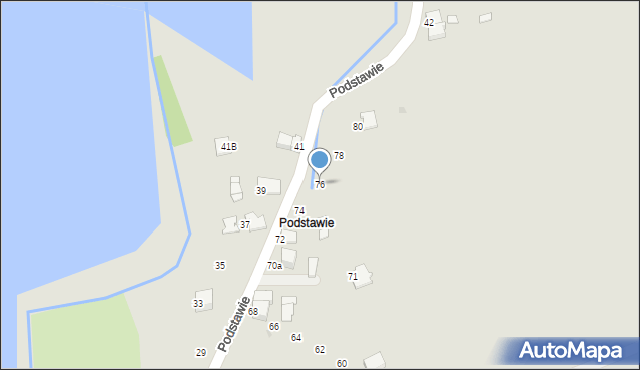 Wadowice, Podstawie, 76, mapa Wadowice