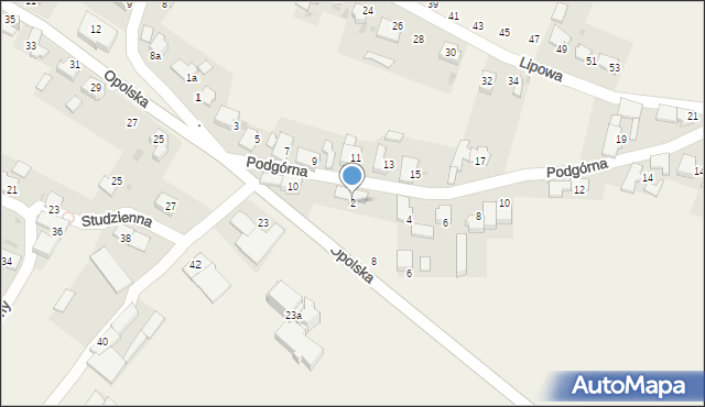 Walce, Podgórna, 2, mapa Walce