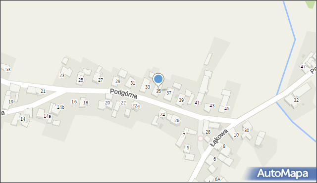 Walce, Podgórna, 35, mapa Walce