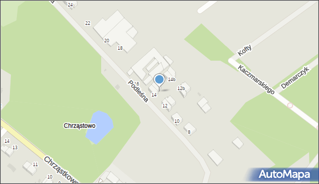 Wałcz, Podleśna, 14a, mapa Wałcz