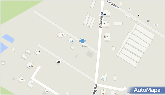 Wałcz, Półwiejska, 12a, mapa Wałcz