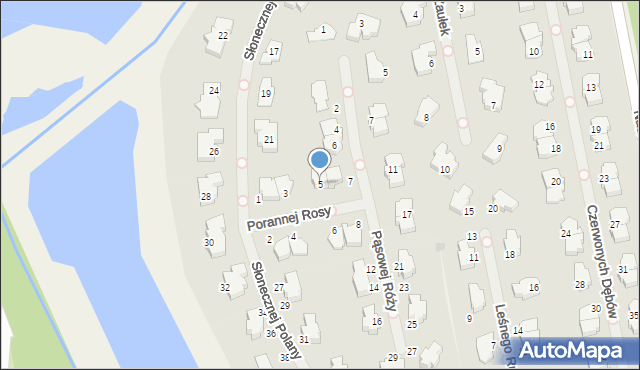 Walendów, Porannej Rosy, 5, mapa Walendów