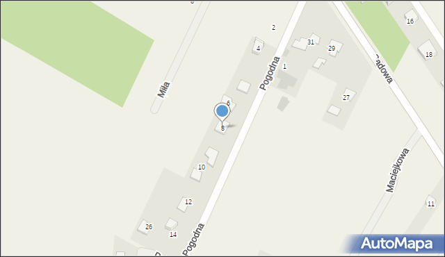 Wancerzów, Pogodna, 8, mapa Wancerzów