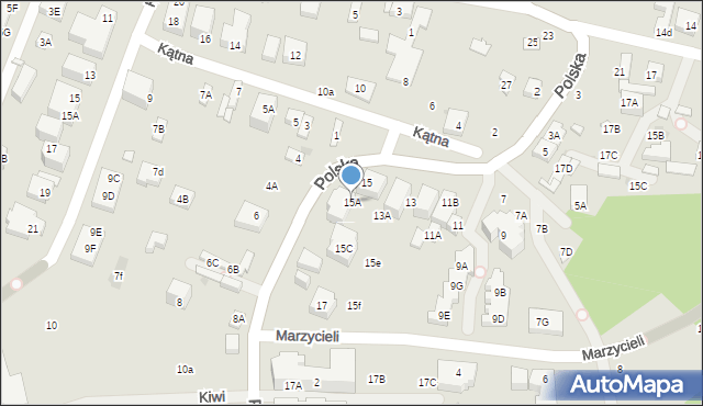 Warszawa, Polska, 15A, mapa Warszawy